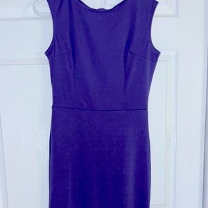 Medium purple dress with sheer flare bottom, never worn